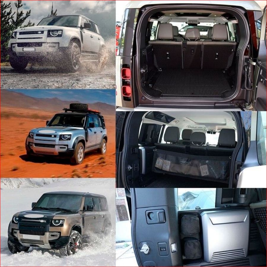 For Land Rover Defender 110 130 2020 Car Trunk Side Storage Box Net Pocket Accessories Car