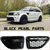 Thumbnail for Car Auto Parts Tuning Air Side Vents Black Grey Silver Chrome Pair Abs For Land Range Sport Rover
