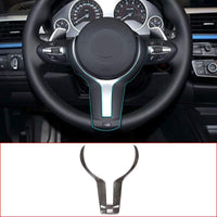 Thumbnail for Silver Bmw M-Sport Abs Plastic Steering Wheel Trim Car