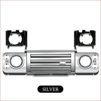 Thumbnail for Silver Front Kit Abs Middle Front Grille & Surrounds Brackets For Land Rover Defender 90 110 Car