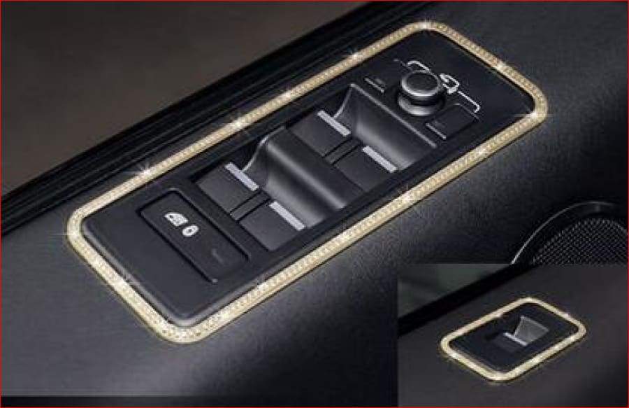 4Pcs Silver/gold Car Door Window Swith Frame Trim For Range Rover Vogue + Sport Gold Car