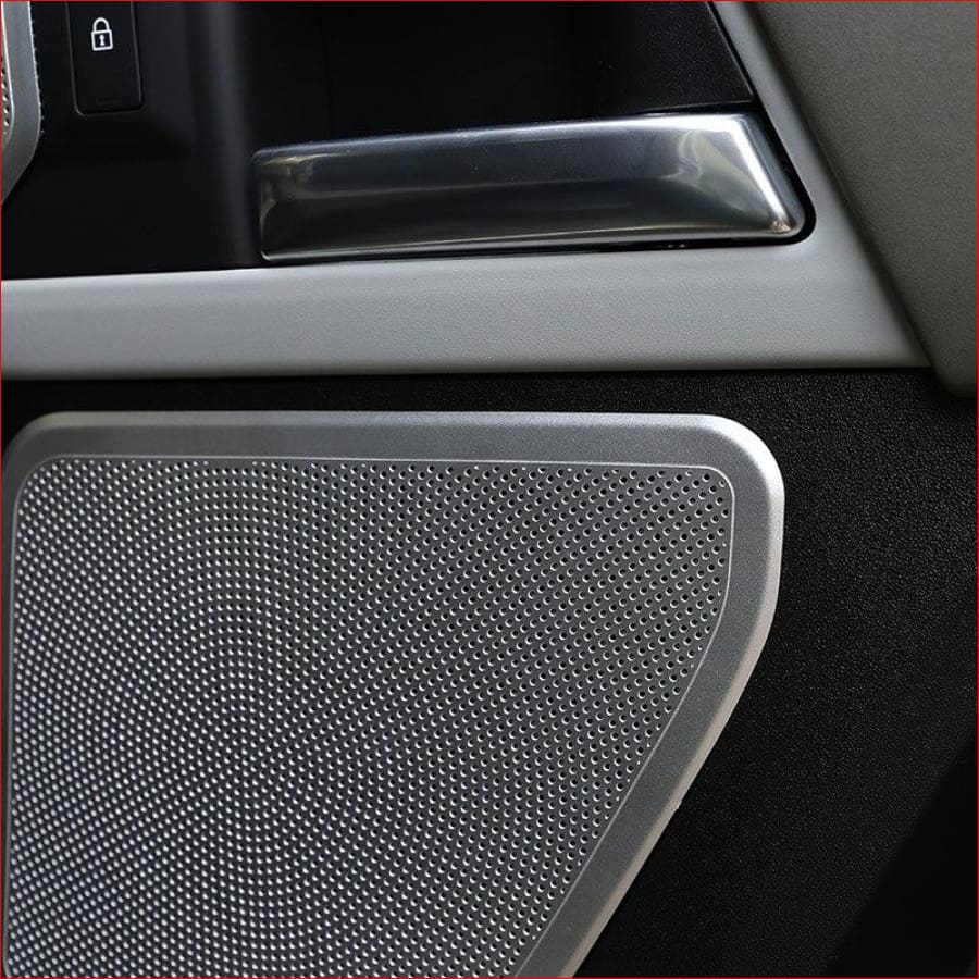 Silver Speaker Cover Set For Land Rover Defender 2020 Car
