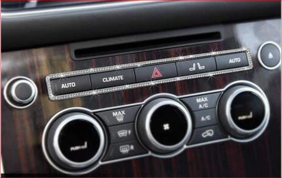 Silver/gold Center Gear Button Cover Trim For Range Rover Vogue +S Sport Silver Car