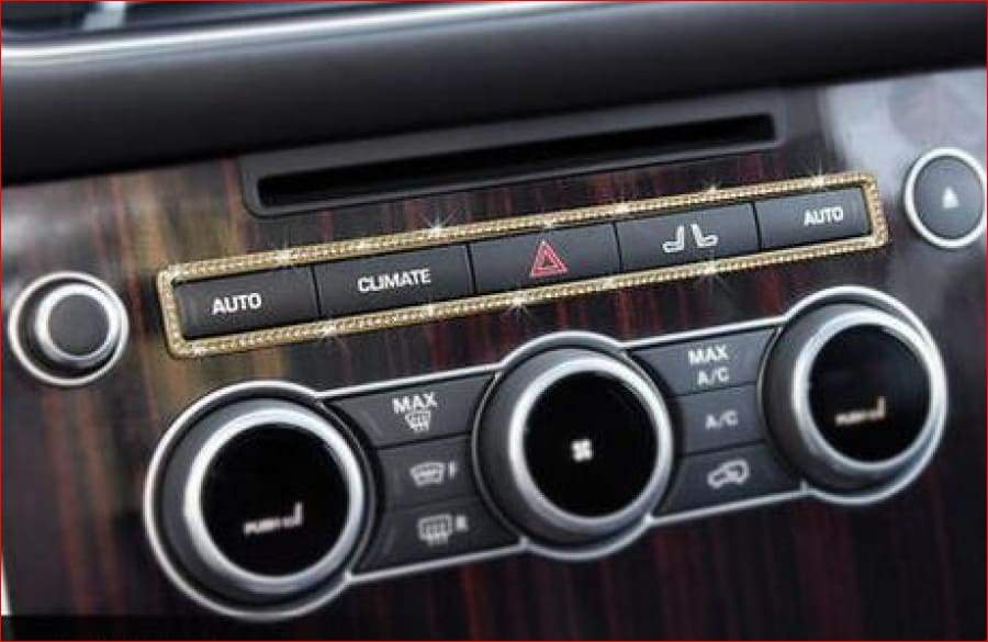 Silver/gold Center Gear Button Cover Trim For Range Rover Vogue +S Sport Gold Car