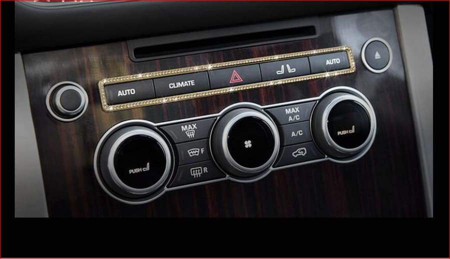 Silver/gold Center Gear Button Cover Trim For Range Rover Vogue +S Sport Car