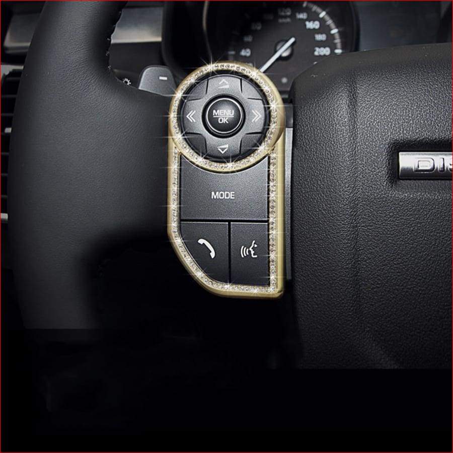 Silver/gold Steering Wheel Button Trim - Range Rover Vogue + Sport 2014-2017 Car