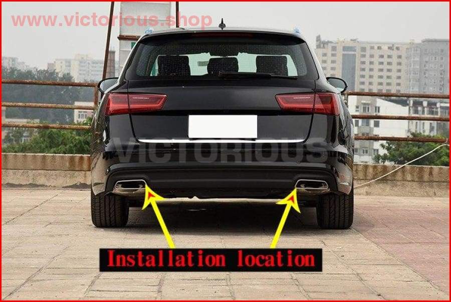 Uitlaat Tip 4 STUKS/partij Auto Uitlaat Tip Trim Cover Voor Uitlaat Tip 4 STUKS/partij Auto Uitlaat Tip Trim Cover Voor
