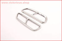 Thumbnail for 2Pcs Stainless Steel Chrome Exhaust Pipe Cover For Audi A6 A7 C7 2016-2018 Accessories Car