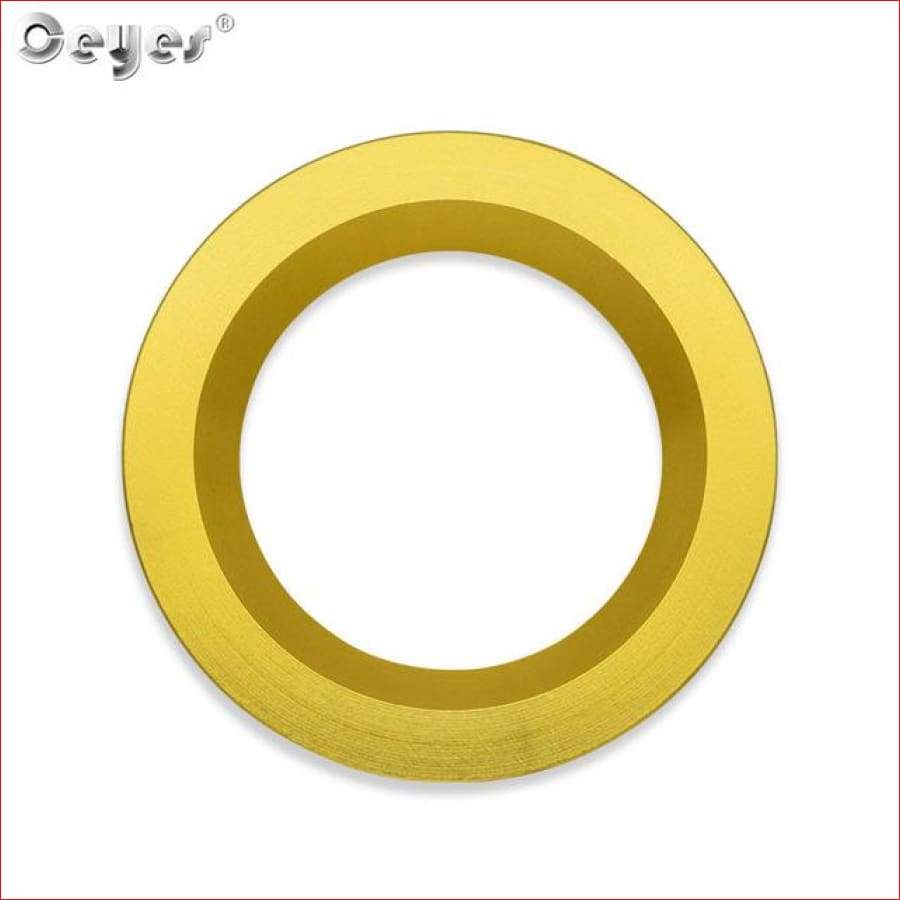 Start Stop Engine Push Button Cover For Range Rover /discovery/ Gold Ring Car