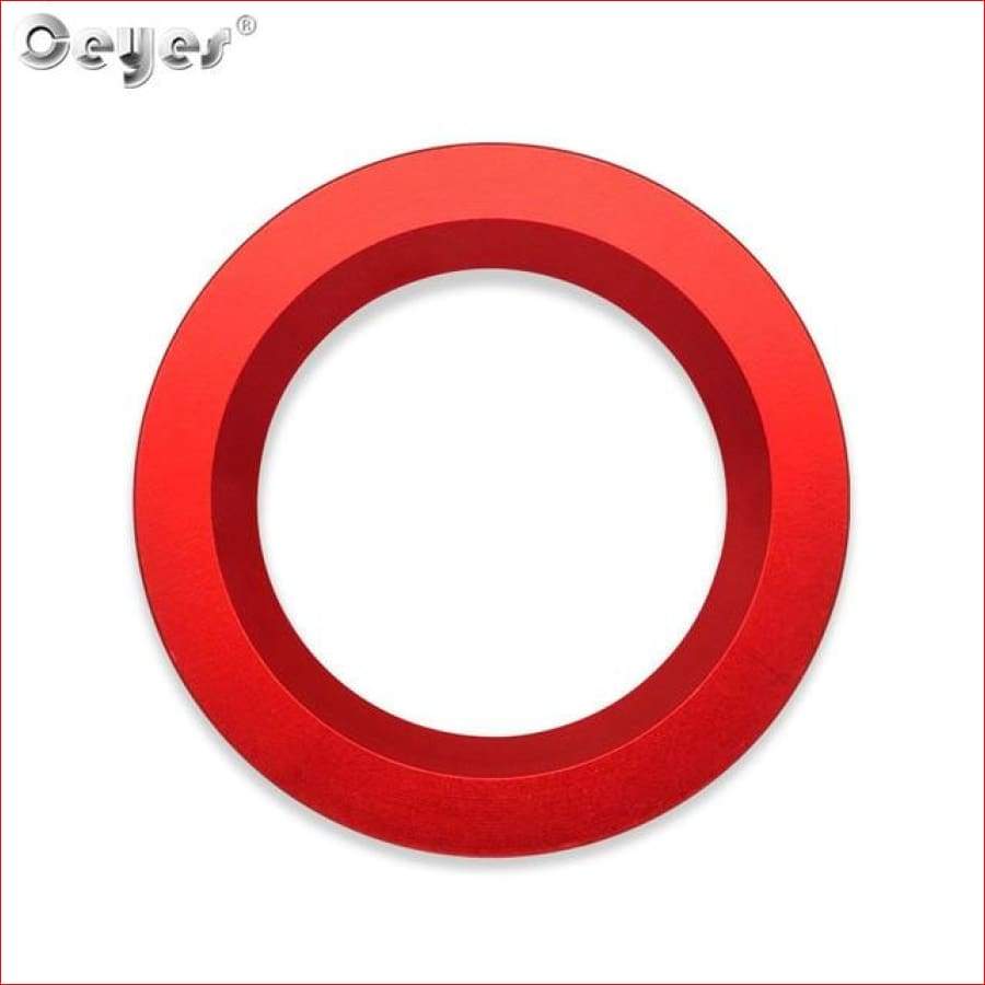 Start Stop Engine Push Button Cover For Range Rover /discovery/ Red Ring Car