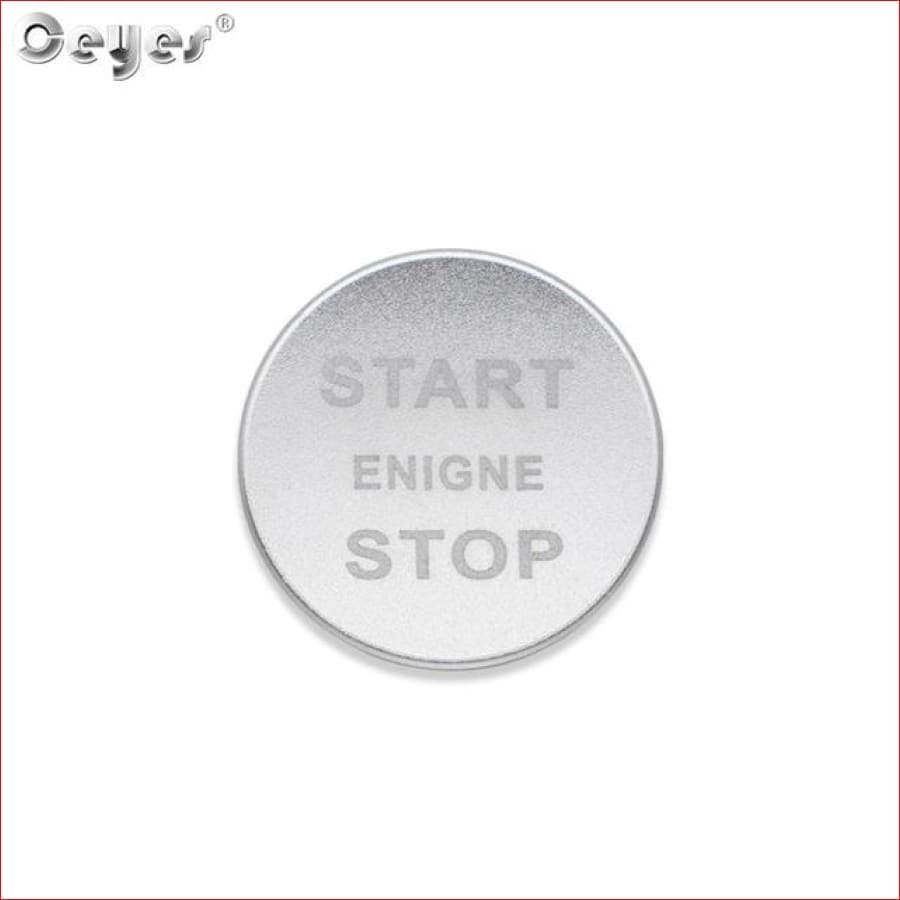 Start Stop Engine Push Button Cover For Range Rover /discovery/ Silver Car