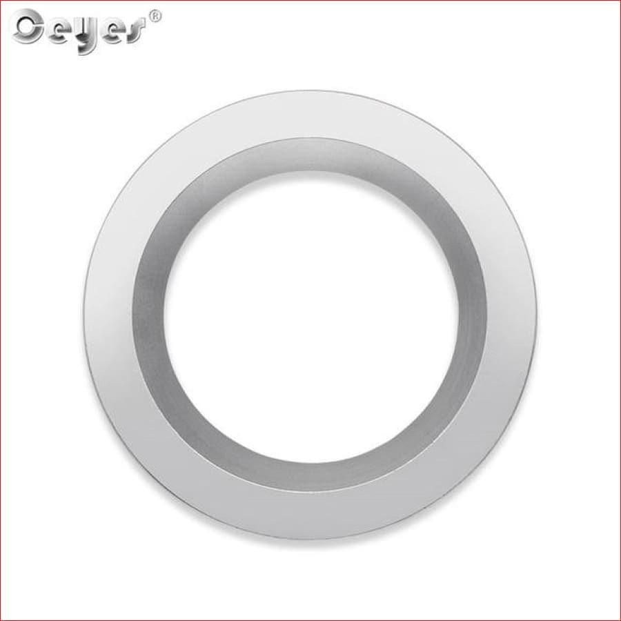 Start Stop Engine Push Button Cover For Range Rover /discovery/ Silver Ring Car