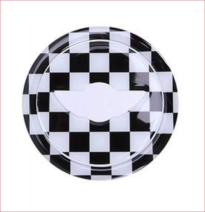 Steering Wheel Center 3D Sticker For Mini Cooper Checker Car