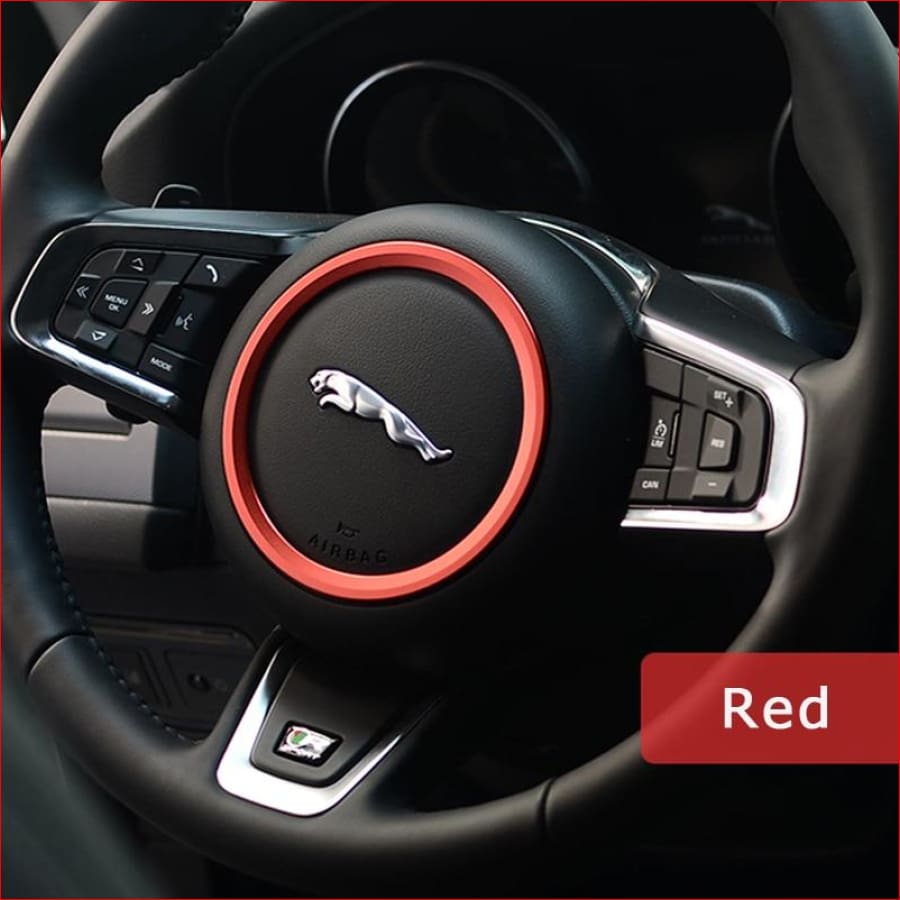 Steering Wheel Ring Decals Car Styling Modification For Jaguar Xf Xe F-Pace F-Type Car