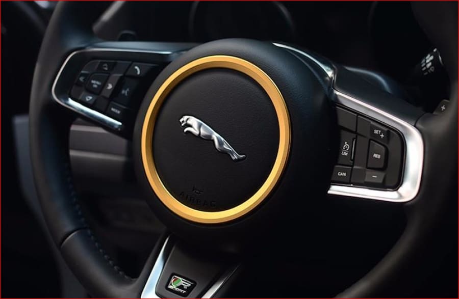 Steering Wheel Ring Decals Car Styling Modification For Jaguar Xf Xe F-Pace F-Type Car
