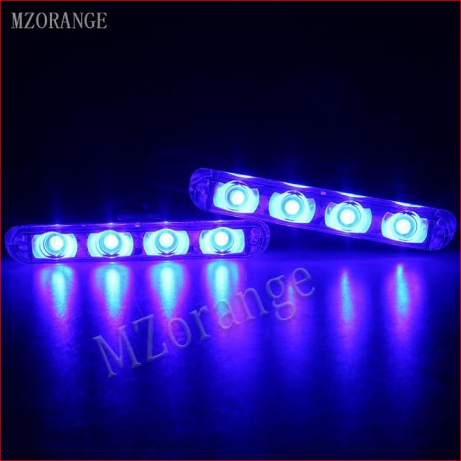 2X4 Led Automobiles 12V Strobe Warning Police Light Car Truck Flashing Firemen Ambulance Emergency