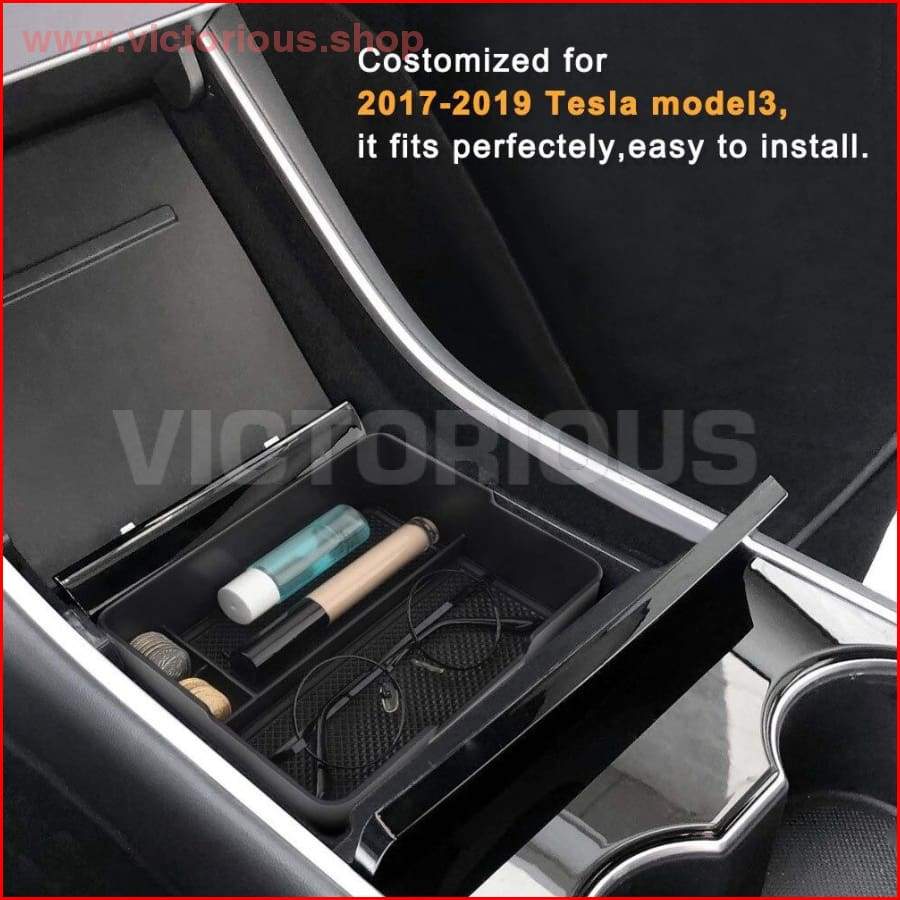 Tesla Model 3 Bluestar 2017 2018 2019 Accessories Car Central Armrest Storage Box Auto Container