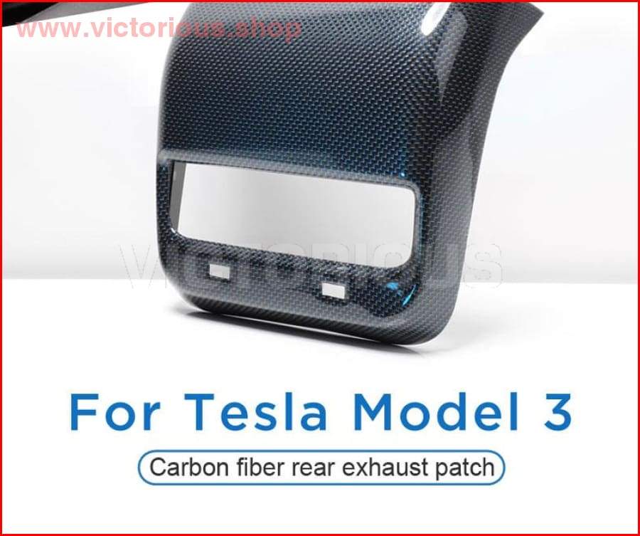 Tesla Model 3 Window Button / Center Control Door Lock Switch Complete Interior Patch (Carbon Fiber)