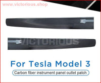 Thumbnail for Tesla Model 3 Window Button / Center Control Door Lock Switch Complete Interior Patch (Carbon Fiber)