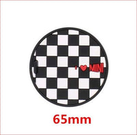 Thumbnail for Union Jack Silica Gel Anti-Slip Coaster For Mini Cooper Checker 65Mm Car