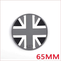 Thumbnail for Union Jack Silica Gel Anti-Slip Coaster For Mini Cooper Gray Jack 65Mm Car