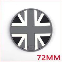 Thumbnail for Union Jack Silica Gel Anti-Slip Coaster For Mini Cooper Gray Jack 72Mm Car