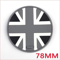 Thumbnail for Union Jack Silica Gel Anti-Slip Coaster For Mini Cooper Gray Jack 78Mm Car
