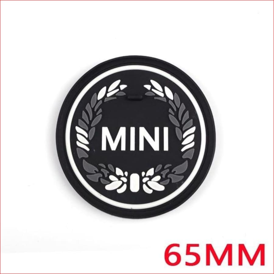 Union Jack Silica Gel Anti-Slip Coaster For Mini Cooper Laurel Flower 65Mm Car