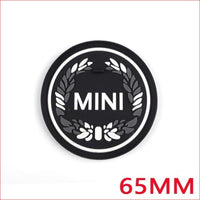Thumbnail for Union Jack Silica Gel Anti-Slip Coaster For Mini Cooper Laurel Flower 65Mm Car