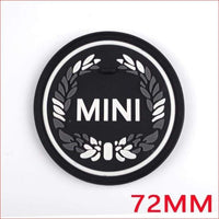 Thumbnail for Union Jack Silica Gel Anti-Slip Coaster For Mini Cooper Laurel Flower 72Mm Car