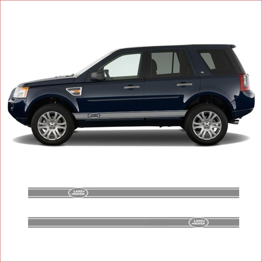 2 Pcs Vinyl Car Side Skirt Stickers Decals Styling For Land Rover Discovery Range Sport Freelander