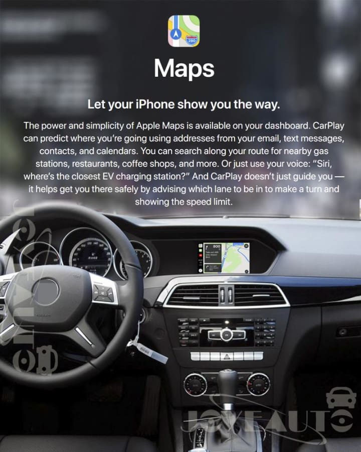 Wireless Apple Carplay For Mercedes Retrofit C/e/b/g Class 2011-2013 Ntg4.5 4.7 Car