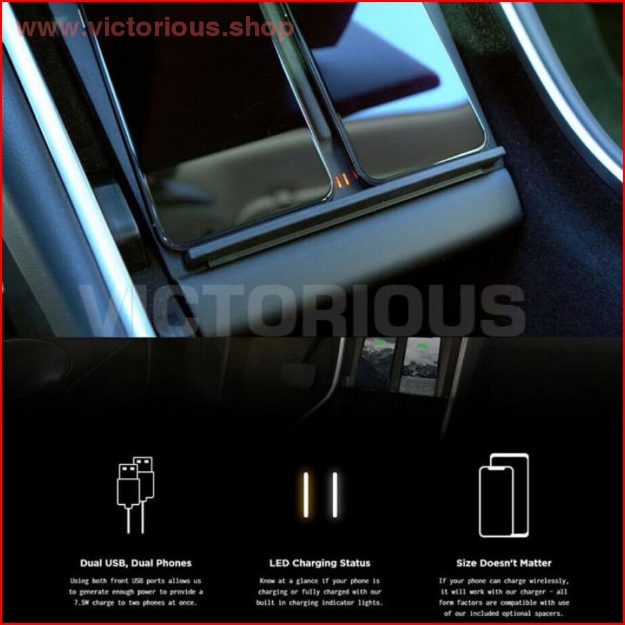 Wireless Car Charger For Tesla Model 3 Car