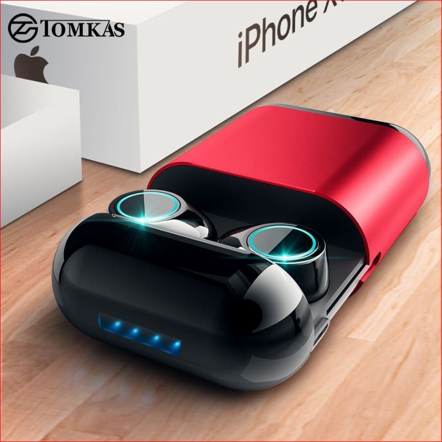 Tomkas Bluetooth Headphones Tws Earbuds Wireless Earphones Stereo Headset Earphone With Mic And