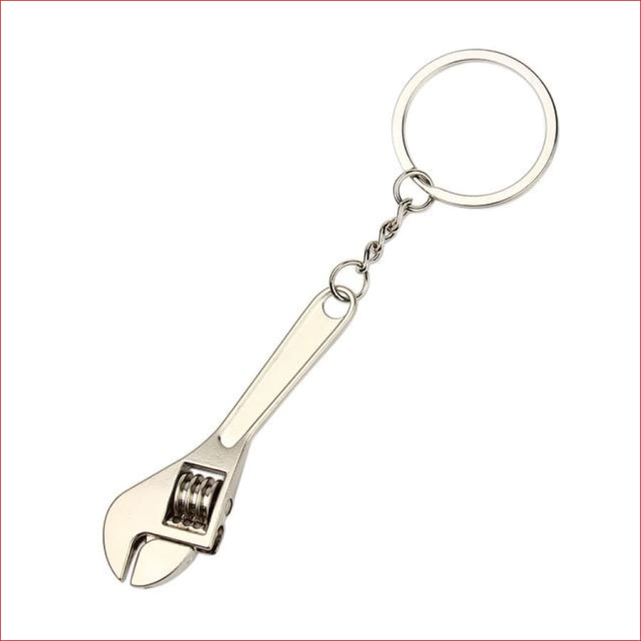 Wrench Keychain Stainless Steel Car Key Ring High-Grade Simulation Spanner Chain Keyring Keyfob